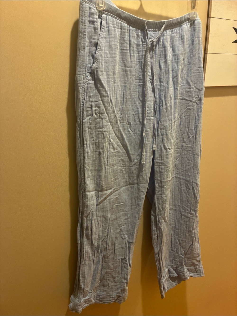 Velvet by Graham and Spencer Light Blue Women's Drawstring Pants